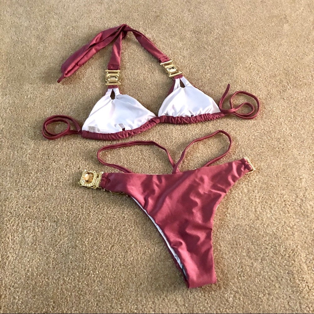 NWT Competition rhinestone plum maytime iris final sale price M fits S L fits M - Picture 9 of 16